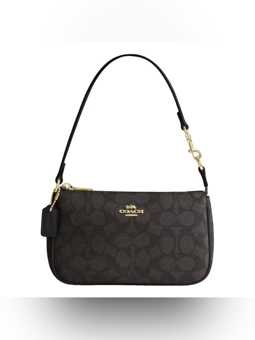 *COACH* Signature Canvas Plaza 18 Bag - Picture 5 of 12